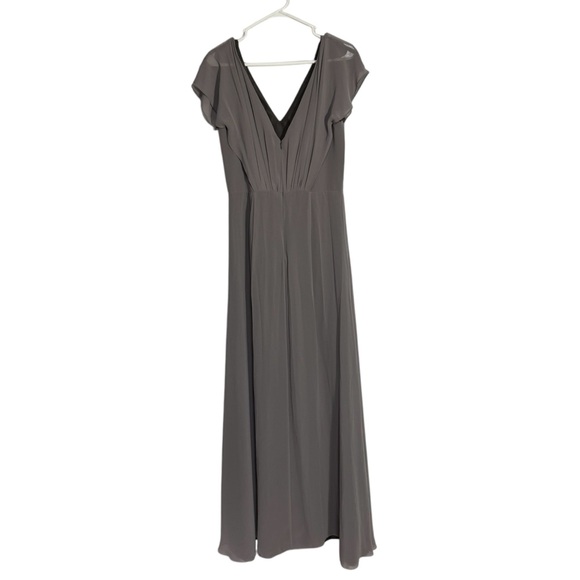 Monique Luilier Bridesmaids Gray Gwen Dress size 10 - Picture 4 of 14
